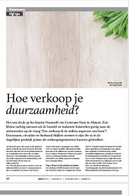 duurzaamheid artikel