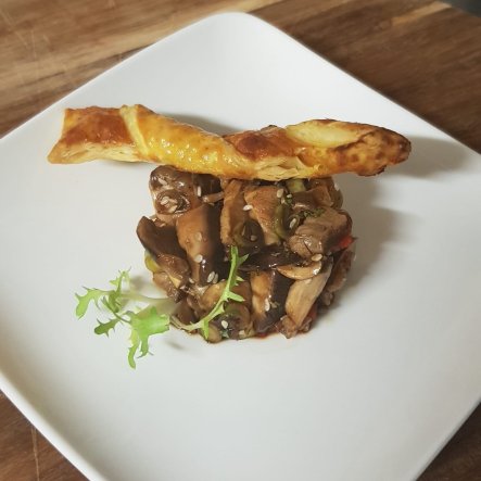 vegetarisch gerecht met champignons