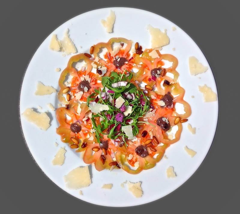 hoofdgerecht bij carpaccio