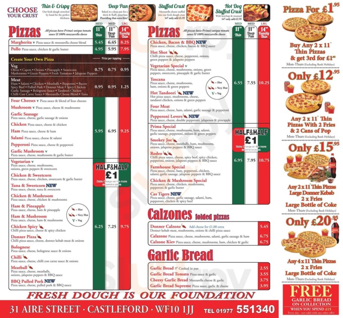 pizza prima